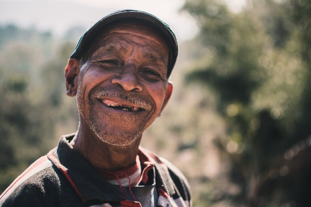 elderly man in village